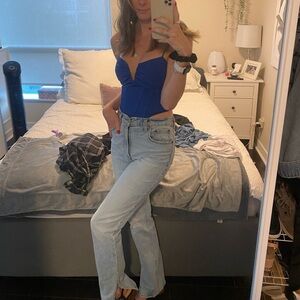 Abercrombie jeans with slit